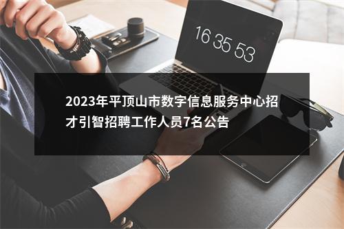 2023年平顶山市数字信息服务中心招才引智招聘工作人员7名公告