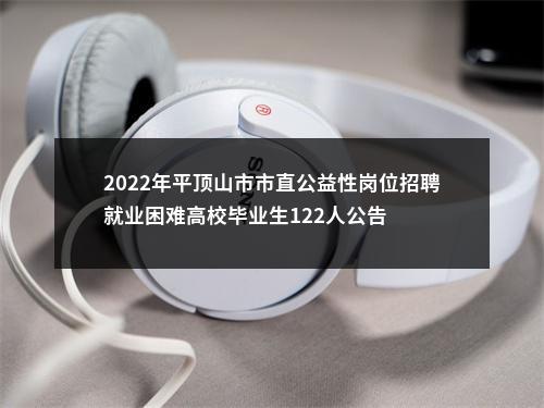 2022年平顶山市市直公益性岗位招聘就业困难高校毕业生122人公告 图片