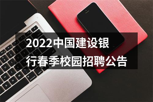 2022中国建设银行春季校园招聘公告 图片