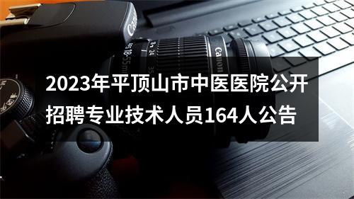 2023年平顶山市中医医院公开招聘专业技术人员164人公告 图片